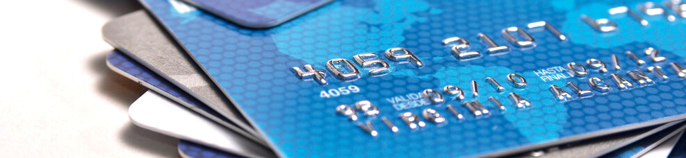 Image shows a credit card as an example of the application of printing inks for credit cards printing.