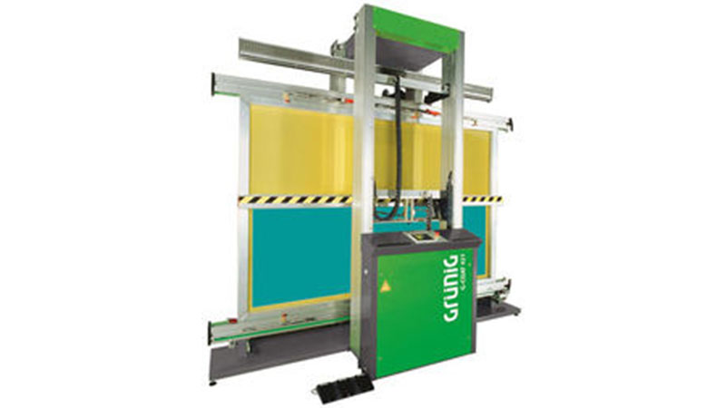 G-Coat 421, beskiktningsmaskin, schablon, Grünig